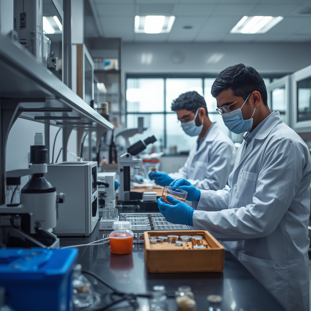 Advanced mineral testing laboratory setup